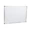 Mind Reader Dry Erase Magnetic White Board, Wall Mount with Eraser Marker Shelf, White